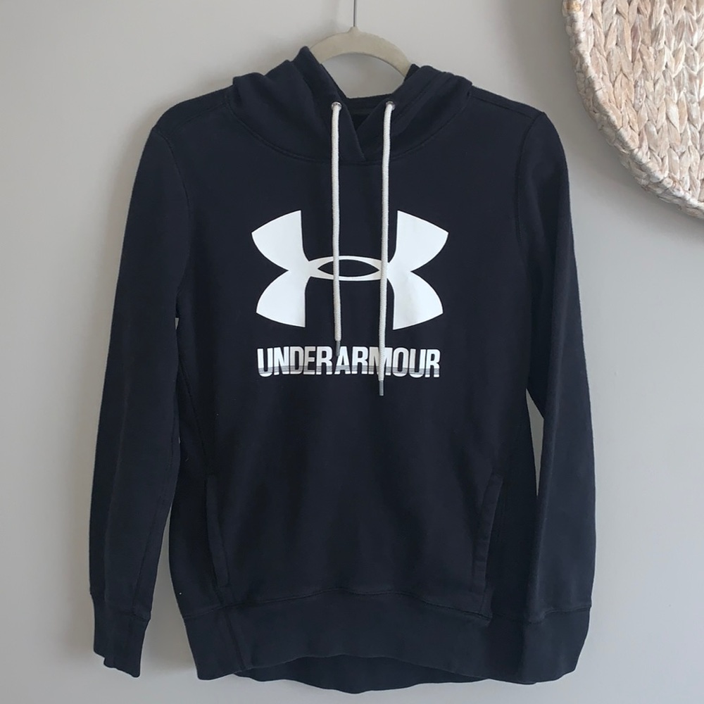 Under Armour Black Hoodie - Loose Fit - XS